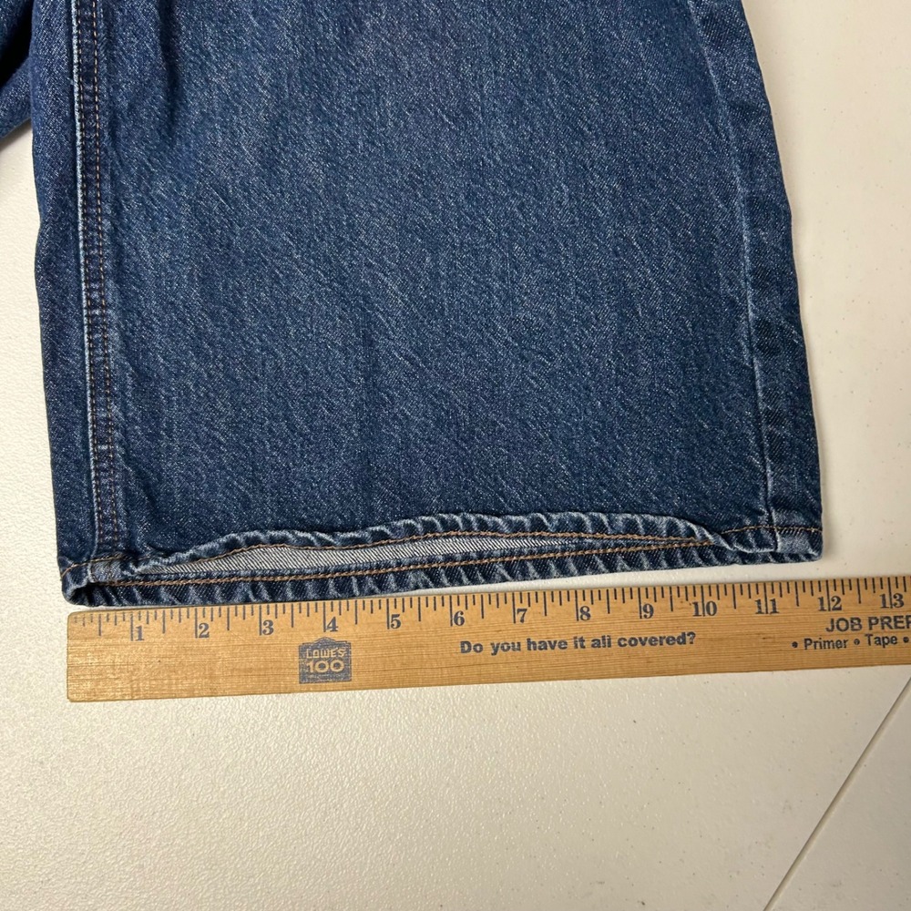 Old Navy Wow Baggy Wide Leg Jeans Women 18 Dark Wash Mid Rise Denim - Picture 11 of 13